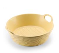 Plat à gratin Airfryer - Rond - 20 cm - En céramique - Avec poignées en céramique - Pour lasagnes, tiramisu