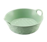 Plat à gratin Airfryer - Rond - 20 cm - En céramique - Avec poignées en céramique - Pour lasagnes, tiramisu