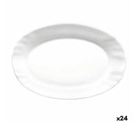 Plat À Gratin Bormioli Rocco Ebro Oblongue Blanc Verre (22 Cm) (24 Unités)