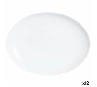 Plat À Gratin Luminarc Diwali Oblongue Blanc Verre (33 X 25 Cm) (12 Unités)