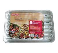 Plat à griller - aluminium - lot de 5