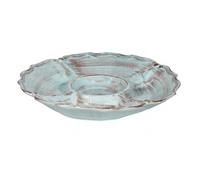 Plat A Hors-D'¿Uvre - Centre De Table En Céramique De Bassano Fabriqué En Italie Multicolore