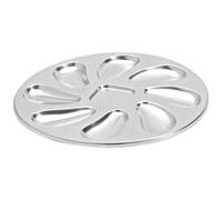 Plat à huîtres - JEAN DUBOST - 8 trous - En inox