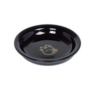 Plat à lait ovale en céramique pour chat Nobby Pet Doréen Cat Noir 14x2 cm