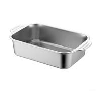 Plat à lasagnes professionnel en acier inoxydable robuste pour pain de viande 40 cm (37D)