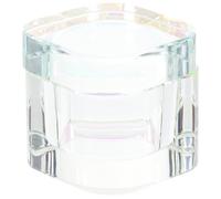 Plat à Ongles en Acrylique Carré avec Couvercle, Verre Cristal | Salon de Manucure, Mélange de Poudre Acrylique, Usage Diy, Design Délicat, Accessoire Pratique