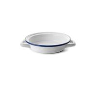 Ibili – Plat à œuf 18 cm – Émail blanc – Acier