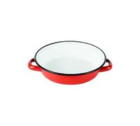 Plat à ouf émaillé 18 cm rouge - - Rouge - Acier émaillé