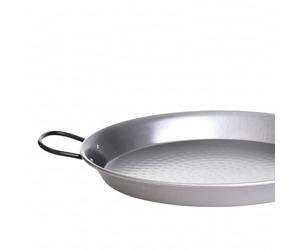 Plat à paëlla acier poli ø 46 cm, das original en espagne de paella world