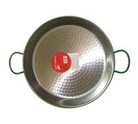 Plat à paëlla en acier poli - D: 50 cm