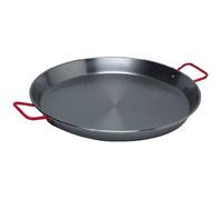 Garcima Plat à paëlla BCSA 10034 Acier poli Noir 34 cm Tous feux dont induction