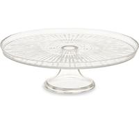 Plat à pied en verre