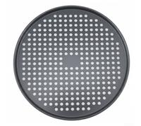 Plat à pizza en acier inoxydable pour portions individuelles compatible avec les fours standard et multi-usage pour la cuisson (gris clair)