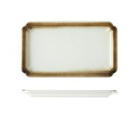 Plat à poisson carré en céramique émaillée rectangulaire de 30,5 cm - Grand plat à poisson - Vaisselle exquise - Sésame
