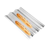 Plat à pour four, longue à pour la cuisson | Anti-stick 3 ondulations poêle française en acier inoxydable - anti-adhésive française en acier inoxydable paire