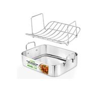 Plat à Rôtir 35,5 cm - - argenté - acier inoxydable