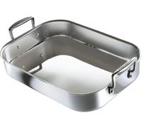 Plat À Rôtir, 35 X 25 X 7 Cm, Inox 3-Ply, Rectangulaire, Poignées D'assistance, Argenté,96102270000000