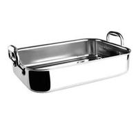 Lacor Plat à rôtir TriChef 35 x 26 cm Inox 18/10 5 L – Induction, Four, Lave-vaisselle