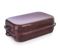 Plat à rôtir émaillé avec couvercle, rectangulaire, 2,9 l