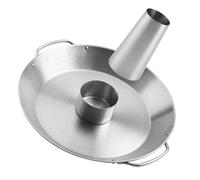 Plat à Rôtir pour Poulet en Acier Inoxydable Poignée | Grille Argentée, Haute Dureté et Surface Lisse, Usage Polyvalent pour Barbecue et Rôtissage
