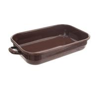 Plat à rôtir rectangulaire émaillé MARRON 2,2 l, 34x18,5x6,5 cm