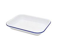 Plat à rôtir rectangulaire en émail Blanc 37 x 29,5 cm