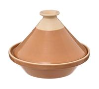 Plat à Tajine en Faïence ""Asma"" 27cm Terracotta