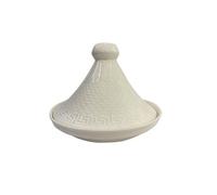 Home Deco Factory – Tajine de présentation Clélia – Céramique 25 cm – Blanc