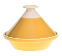Plat à Tajine - Secret de Gourmet - Sofia - Faïence - Jaune - 28x23cm