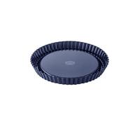Dr Oetker 2370 Moule à Tarte, Moule à Gâteau, Moule à Gâteau Rond, Tôle d'Acier Emaillée, Bleu Nuit, 28 x 3,5 cm
