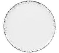 Plat à tarte Boréalis gris 30 cm porcelaine 30.00 cm TABLE PASSION 30.00x30.00 c