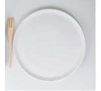 Plat à tarte en porcelaine blanche Ø 35,5 cm - TABLE ET PASSION