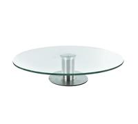 Lily cook - Plateau tournant de présantation Gateau/Tarte/Fromage, Verre, Patisserie, Servir, Décorer, Transparent, 30 x 30 x 7 cm, Surélevé pour offrir une meilleure visibilité