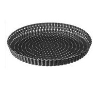 plat à tarte métal 28cm fond amovible - jja 146644 Gris G
