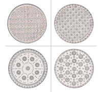 Table Passion Plat à tarte Nelson 32 cm en grès Gris (1 modèle aléatoire)