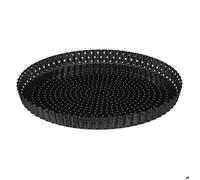 plat tarte fond amov metal 32, gris foncé