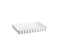Plat à Tarte Tourtière Rectangulaire Emile HENRY Blanc Farine SC