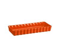 PLAT A TARTE TOURTIERE RECTANGULAIRE LONGUE 36 X15 CM ORANGE TOSCANE - EMILE HENRY