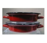 Plat à œuf émaillé 14 cm rouge Beka