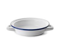 Plat à œuf email blanc 18 cm Ibili