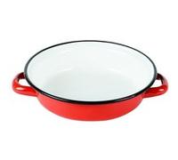 Plat à œuf émaillé 18 cm rouge - Beka - Rouge - Acier rouge G