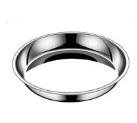 Plat à vapeur en acier inoxydable 28 cm x 24 cm x 4,8 cm - Plateau rond pour cuire à la vapeur des gâteaux, cuire des têtes de poisson et cuire des gâteaux - Plaque robuste sans soudure à fond plat