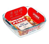 Plat air fryer - PYREX - 1450141 - Carré - En verre borosilicate - 20 x 17 cm