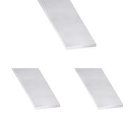 Plat alu anodisé incolore 30x2mm 1m (Lot de 3)