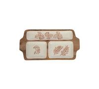 Plat Apéritif Hector 30,5 x 18,5 cm - - Marron - Bois