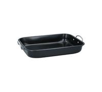 alpina Plat à four - Rectangulaire - Métal - 39 x 29 x 6 cm - Noir