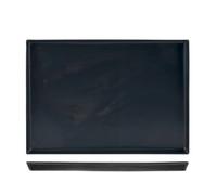 Plat Cerutti Blurex Forme Rectangulaire 50×35 cm Acier Inoxydable Noir