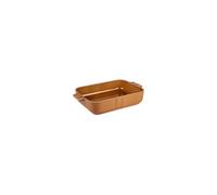 Plat cognac Lourmarin 23x16 cm - - Marron - Grès