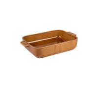 Plat cognac Lourmarin 30x20 cm - Table Passion - Marron - Grès Marron G