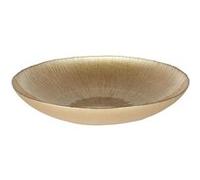 AltoBuy Plat Creux en Verre Doré Ø40cm - Castel